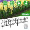 10 Pack Flexible Garden Edging, 19.3FT Interlocking PP Landscape Border with Angle Adjustable Panels