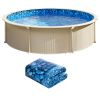 24-ft Round Above Ground Pool Liner, Unibead Pool Liners, Standard Gauge, 52inch Wall Height, Designed for Steel Sided Above-Ground Swimming Pools