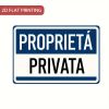 CIFbuy Italian Private Property Vintage Metal Sign ProprietÃ  Privata No Trespassing Garden Garage Iron Wall Decor (TikTok, temu pick-up service)
