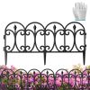 10 Pack Flexible Garden Edging, 19.3FT Interlocking PP Landscape Border with Angle Adjustable Panels