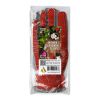 Women's Cotton Garden Gloves - 6 Pair Pack, Red, Medium Size, Elastic Wrist