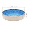 24-ft Round Above Ground Pool Liner, Unibead Pool Liners, Standard Gauge, 52inch Wall Height, Designed for Steel Sided Above-Ground Swimming Pools