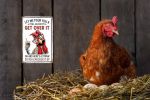 Funny Chicken Gifts Chicken Let Me Pour You A Tall Glass of Get Over It Tin Sign for Home Farm Chicken Coop Farmhouse Kicthen Garden Decor