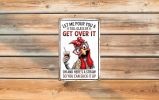 Funny Chicken Gifts Chicken Let Me Pour You A Tall Glass of Get Over It Tin Sign for Home Farm Chicken Coop Farmhouse Kicthen Garden Decor